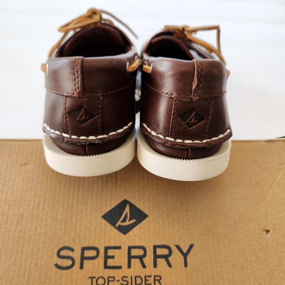 SPERRY Original Plushwave Boat Shoe Size 11 W Brown - Picture 3 of 16